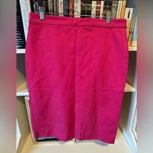 J. Crew Hot Pink No. 2 Pencil Skirt